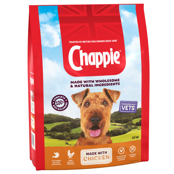 Chappie Dry with Chicken Cereal English Pet Supplies