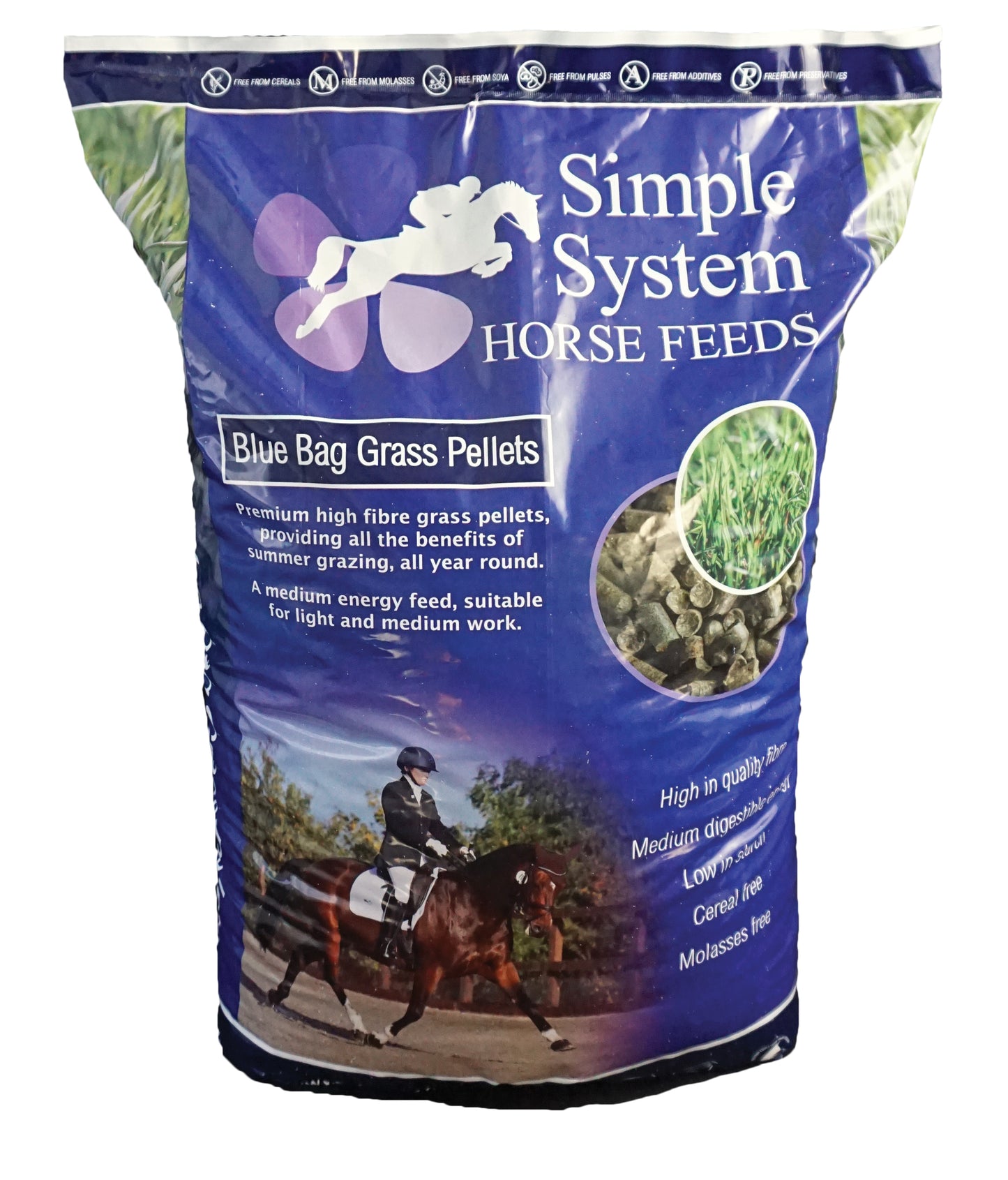 Simple System Blue Bag Grass Pellets