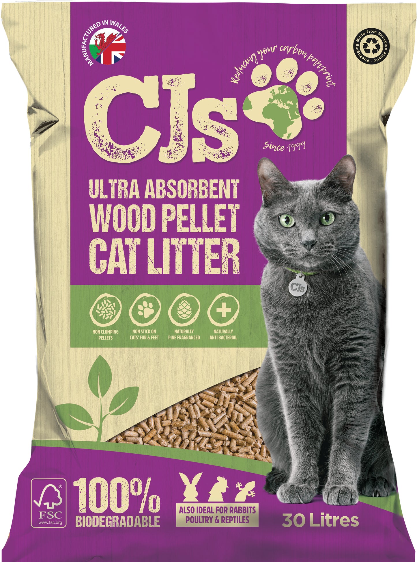 CJs Ultra Absorb Cat Litter Pellets